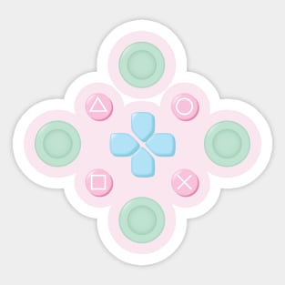 Button Masher Pastel Sticker